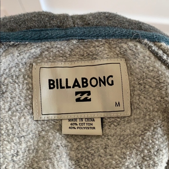 Men’s Billabong quarter-zip drawstring hoodie. - Picture 3 of 4